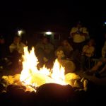 Fireside fun at Snowy Peaks Campground in Buena Vista CO