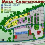 Mesa Campground in Gunnison Colorado - SITE MAP