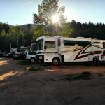 RV at Aspen Acres Campground in Rye CO