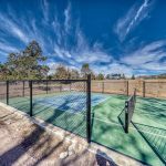 Salida RV Resort pickleball with a view of the Rocky Mountains