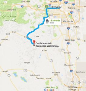 Wellington Reservoir is located 8 miles north of Bailey CO, a fairly easy drive from the I-25 corridor