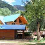 Cabin at Lone Duck Campground in Cascade Colorado in the Waldo Canyon