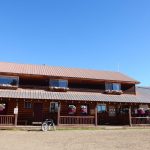 The main building (office / store) Winding River Resort (Grand Lake CO) RV sites, tent camping and a variety of cabin rentals.