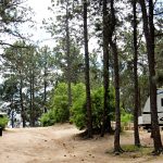 Some RV sites at Colorado Heights Camping Resort in Monument Colorado between Denver and the Springs