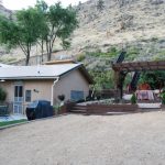 Cabin & scenery at Canyonside Campground Poudre Canyon