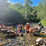 Elk Creek Campground in New Castle Colorado - summer relaxation