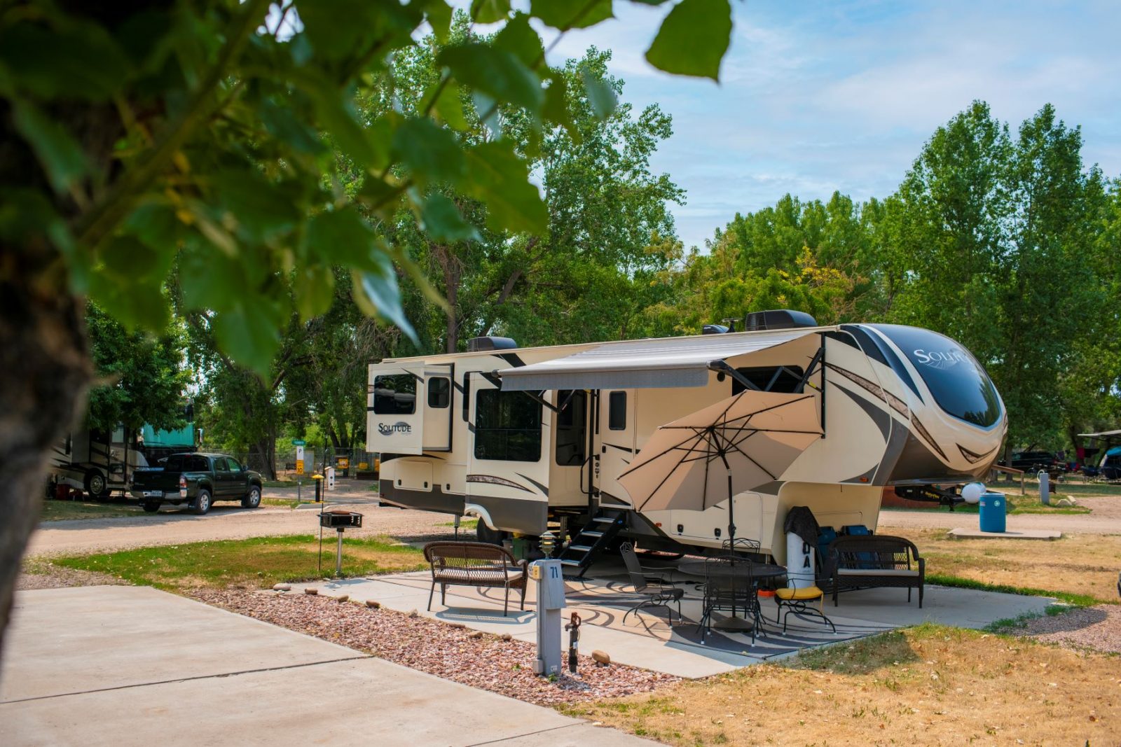 Fort Collins Lakeside KOA Colorado RV campsite
