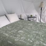 Glamping at Mountain View RV Resort in Canon City Colorado BEDROOM INTERIOR