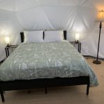 Glamping at Mountain View RV Resort in Canon City Colorado BEDROOM INTERIOR slightly different angle