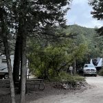 Campsite at Cutty's Hayden Creek Resort in the Rocky Mountains of Colorado