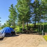 A campsite at Aspen Acres Campground in Rye Colorado
