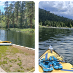 Kayaking Tubing Canoeing fun at 5 Branches Camper Park in Colorado in the Bayfield Vallecito area
