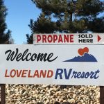 Loveland RV Resort near I-25 in Loveland Colorado - sells propane