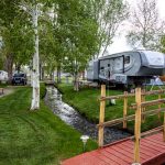 Mesa Campground in Gunnison Colorado setting