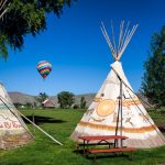 Mesa Campground in Gunnison Colorado tepees