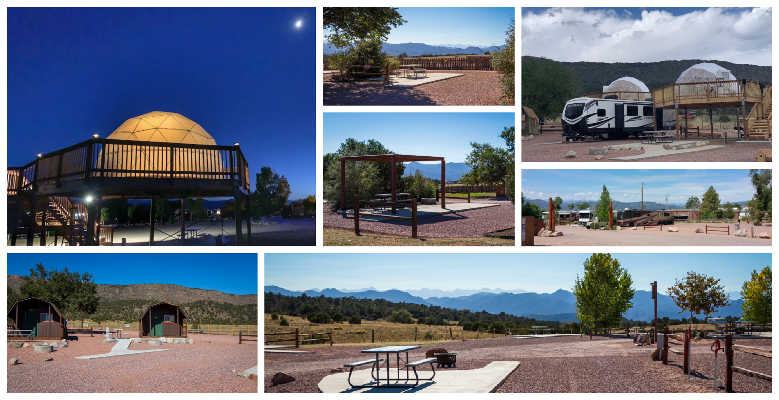 Mountain View RV Resort in Canon City Colorado - collage