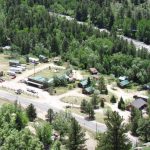 Poudre River Resort in the Poudre Canyon of northern Colorado - aerial