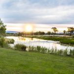 Riverwood Inn & RV Park view from hotel in Delta Colorado alongside the Gunnison River