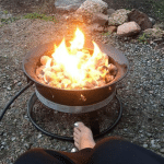 campfire at San Isabel Lodging in Rye Colorado at Beautiful San Isabel Lake