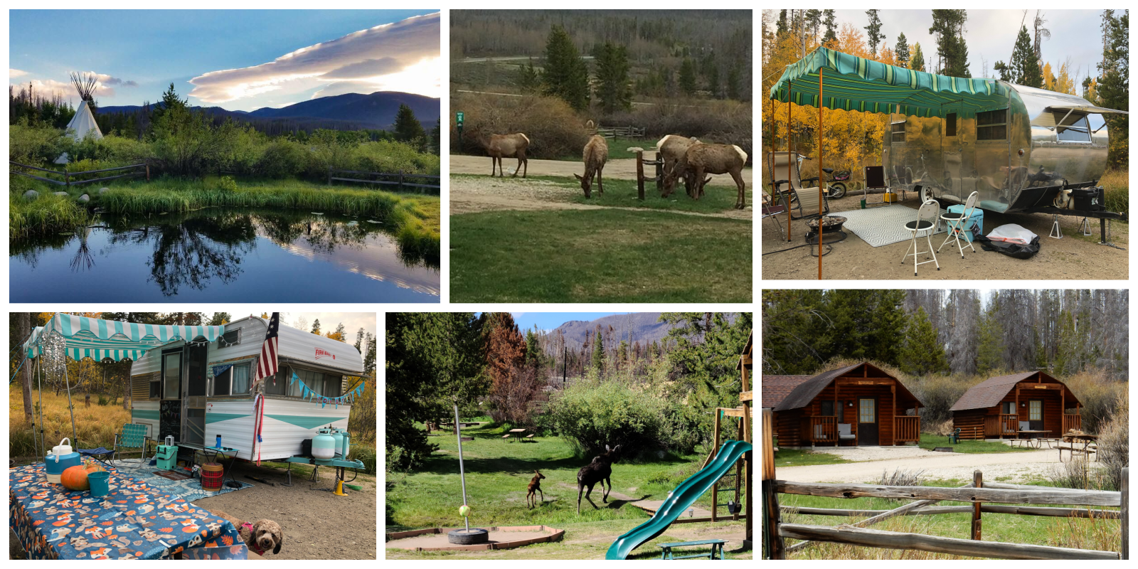 Scenes from Elk Creek Campground & RV Park in Grand Lake Colorado