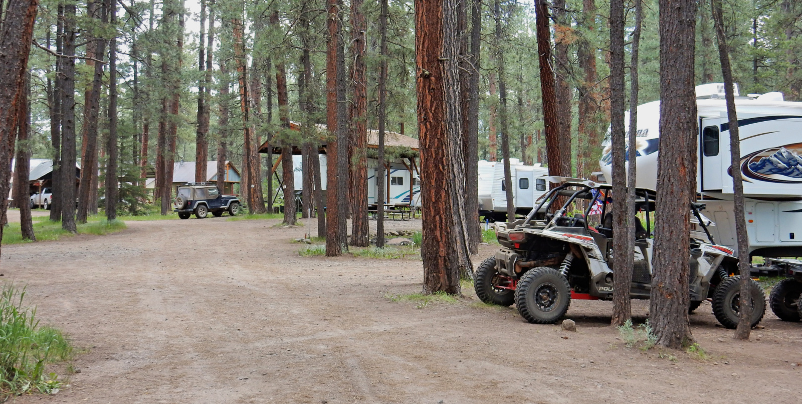 Sportsman's Campground and Mountain Cabins NW of Pagosa Springs Colorado ATV trails nearby