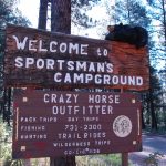 Sportsman's Campground and Mountain Cabins NW of Pagosa Springs Colorado entrance sign
