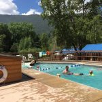 Swimming pool at Lone Duck Campground in Cascade Colorado in the Waldo Canyon
