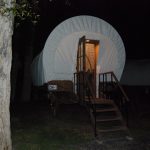 Tall Texan RV Park Cabins Glamping in Gunnison Colorado Covered Wagon