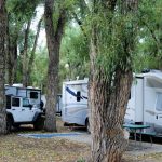 Tall Texan RV Park Glamping Gunnison Colorado RV sites in the trees
