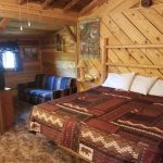Interior of a cabin at San Isabel Lodging in Rye Colorado
