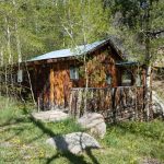 Exterior of a cabin at San Isabel Lodging in Rye Colorado