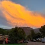 Westerly RV Park in Durango Colorado Sunset