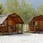 Look at these cute cabins in Base Camp at Golden Gate Canyon