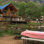 cabin area at Lone Duck Campground in Cascade Colorado in the Waldo Canyon