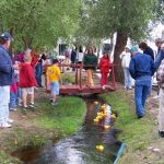 Duck races on holiday weekends at Chalk Creek RV Park & Campground near Buena Vista Colorado