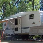 Wide sites with room for RV slideouts or awnings at Chalk Creek RV Park & Campground near Buena Vista Colorado
