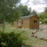 Our 2-bedroom cabin sleeps 9 in quiet comfort at Gunnison Lakeside RV Park and Cabins in Colorado