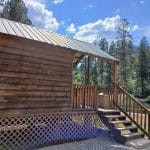 mini cabin at 5 Branches Camper Park in Colorado near Bayfield Vallecito