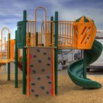 Playtime at the playground at Junction West RV Park (Grand Junction Colorado)