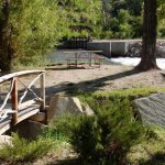 Great picnic spots by the river at Riverview RV Park (Loveland, Colorado)