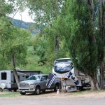 some rv sites at Lone Duck Campground in Cascade Colorado in the Waldo Canyon